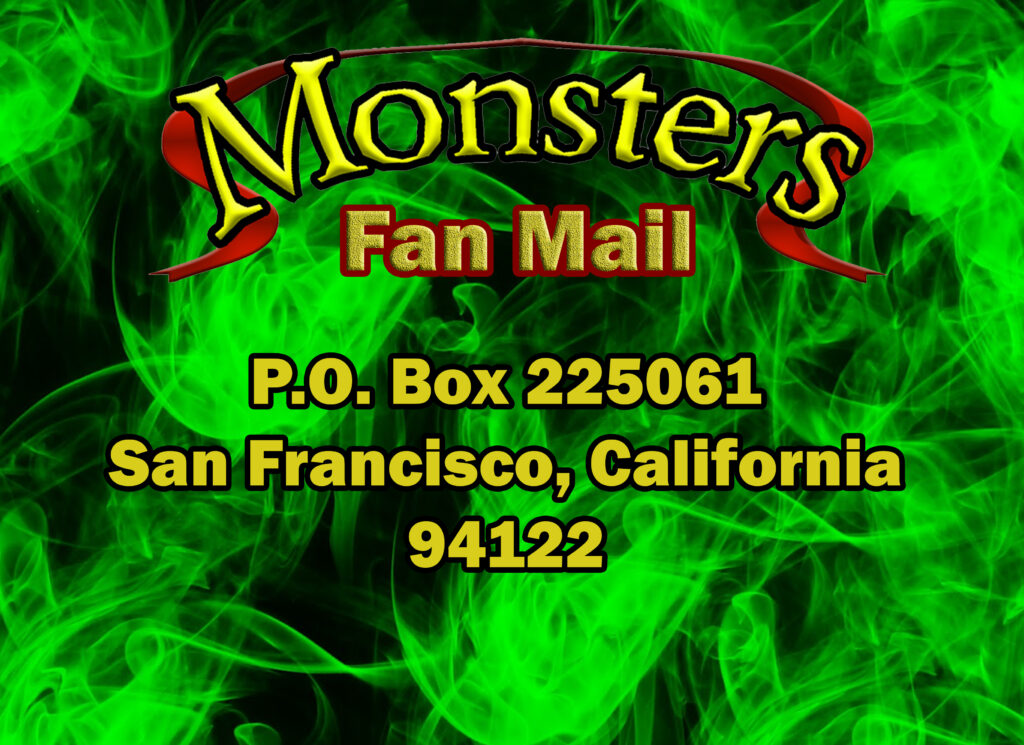 Monsters Books Fan mail address